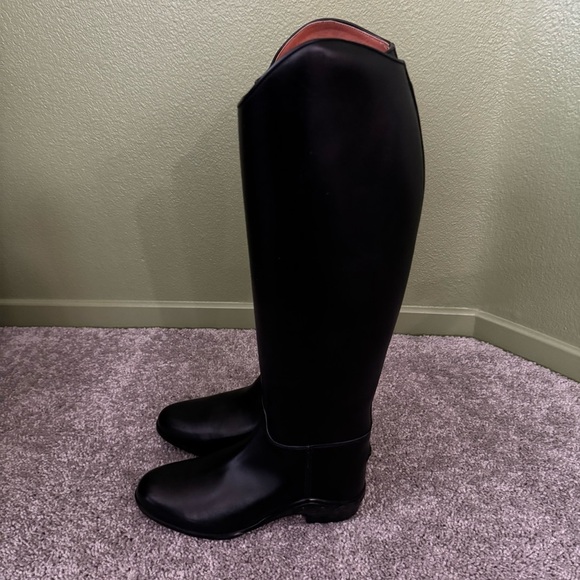 ARIAT Black Leather Boots Sz 8 WIDE Medalist Performance Dress Equestrian Riding - Picture 4 of 16